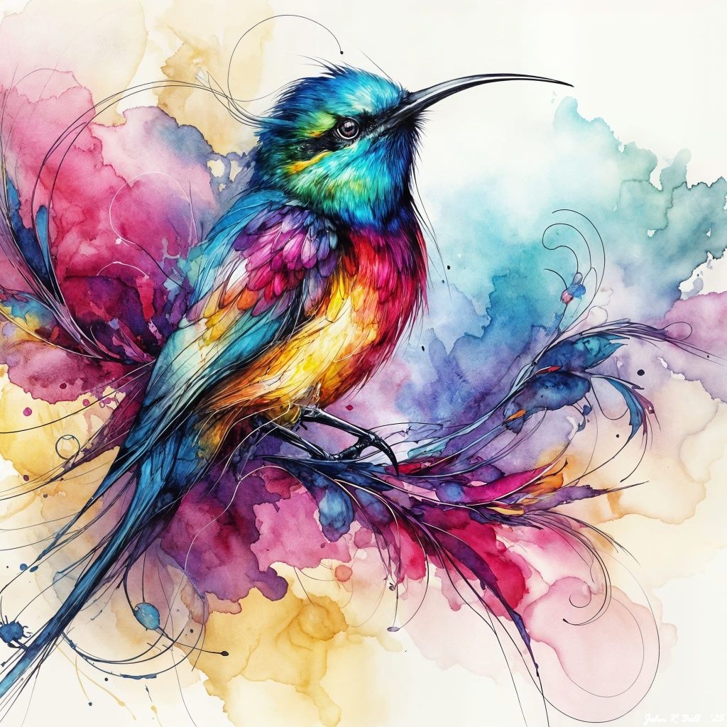 Sunbird Watercolor